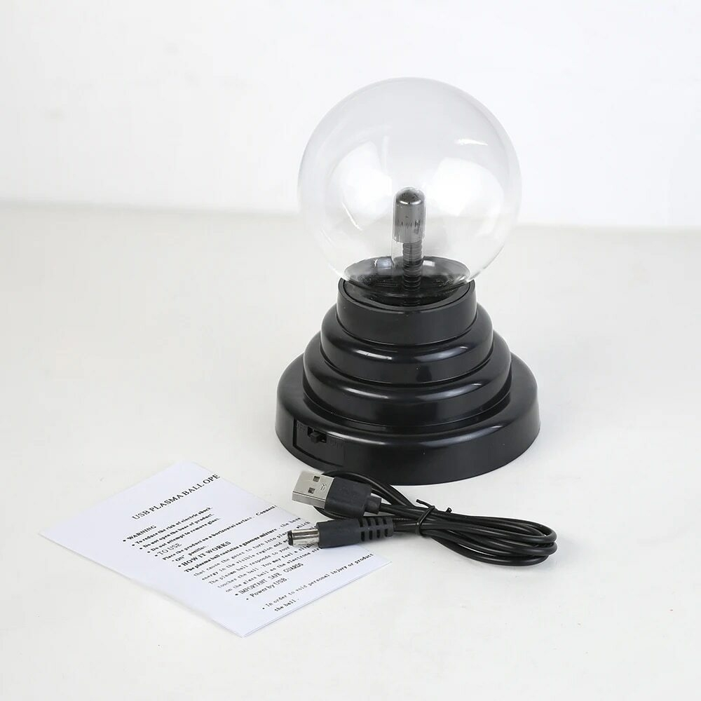 Usb 3.5 Inch Novelty Magic Plasma Ball Night Light Touch