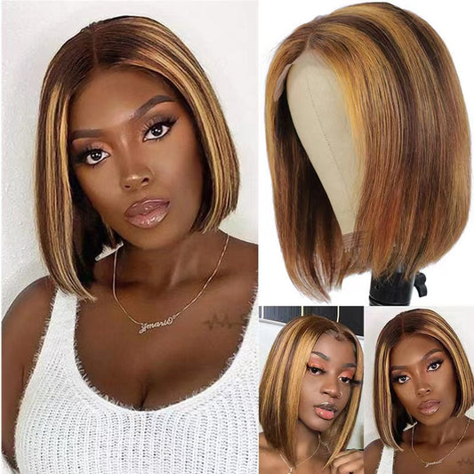 Short straight wig