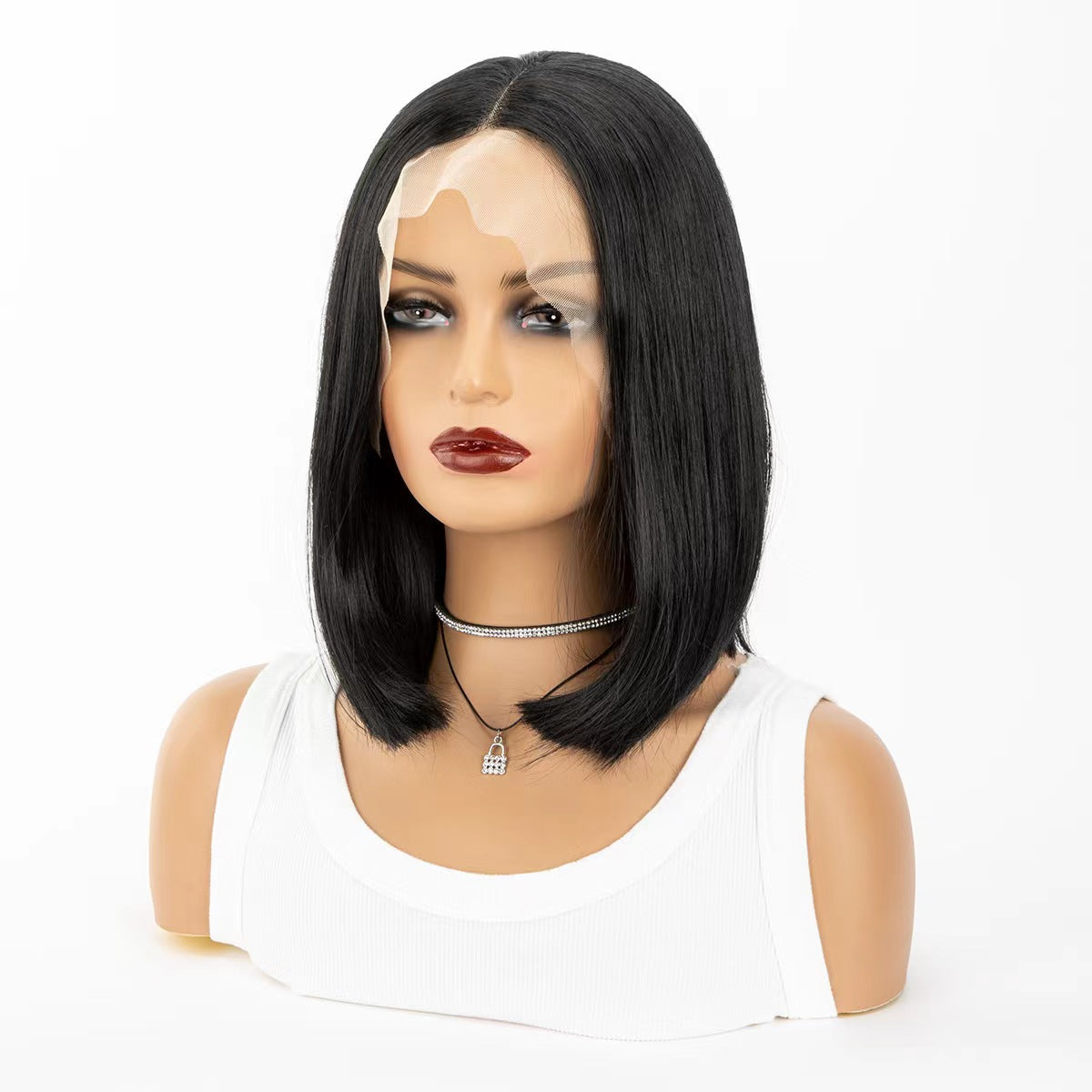 Short straight wig